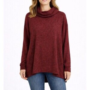 Zenana Fleece Turtleneck Fleece Tunic Size M